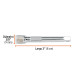 Extensión de 3" para matraca, cuadro 1/4", Truper