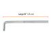 Mango cuadro 3/4" en "L", largo 18", Truper
