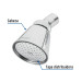Regadera redonda 2-3/4" sin brazo, Foset