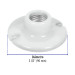 Portalámpara de porcelana, 3-1/2", redonda, Volteck