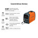 Soldadora para microalambre y electrodo, 130 A, Truper