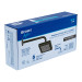 Regadera cuadrada ABS 6" acabado negro mate con brazo, Foset