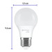 Lámpara de LED tipo bulbo A19 6 W, luz cálida, caja, Basic