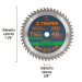Disco sierra 7-1/4" multimaterial, 48 dientes centro 5/8"