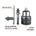 Broquero con llave, 1/2" con adaptador SDS Plus, Truper