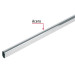 Tubo ovalado para clóset, 3 m, acero cromado, Hermex