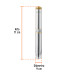 Bomba sumergible, tipo bala, 1 HP, agua limpia, Truper