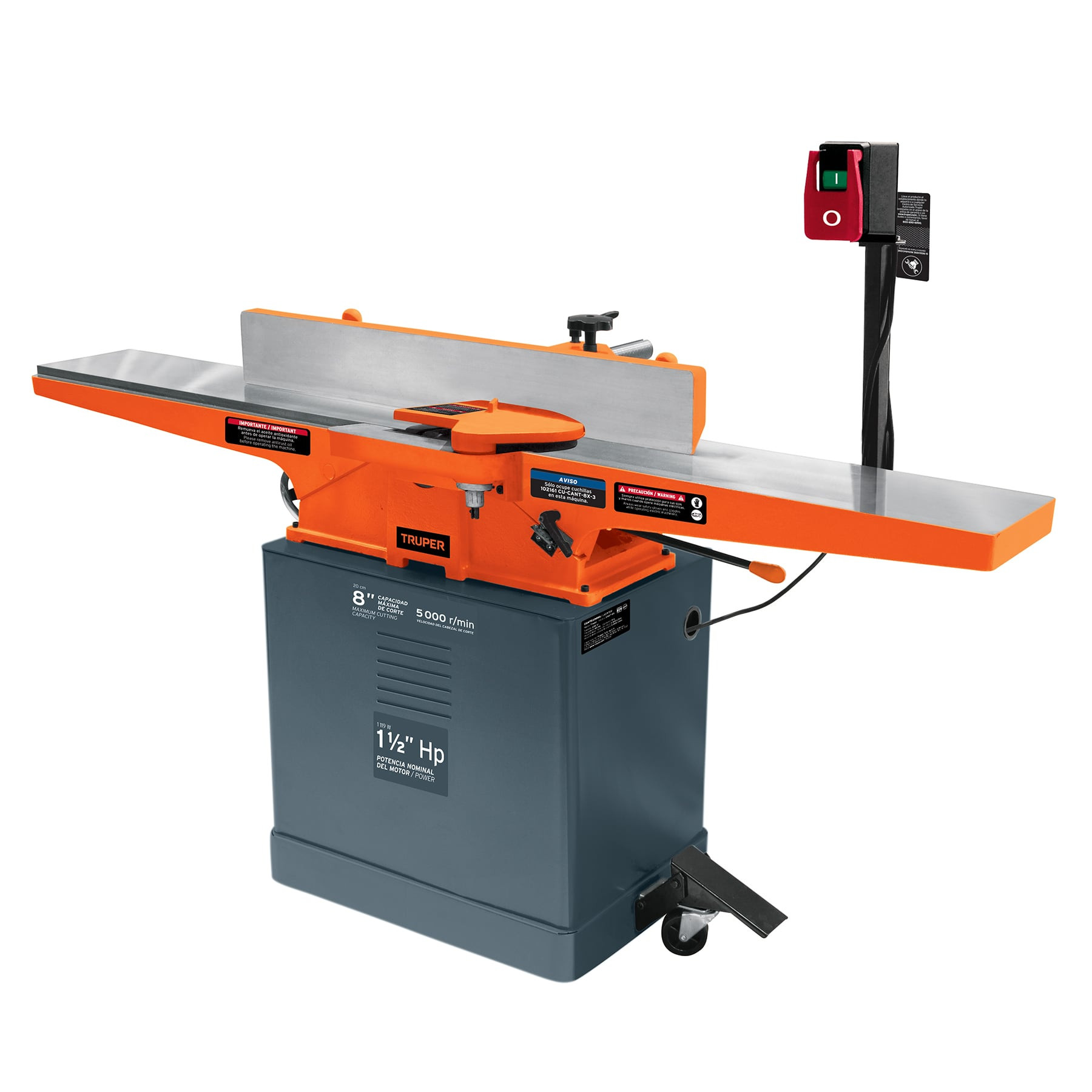 Canteadora de piso 8", 1-1/2 HP (1120 W), Truper