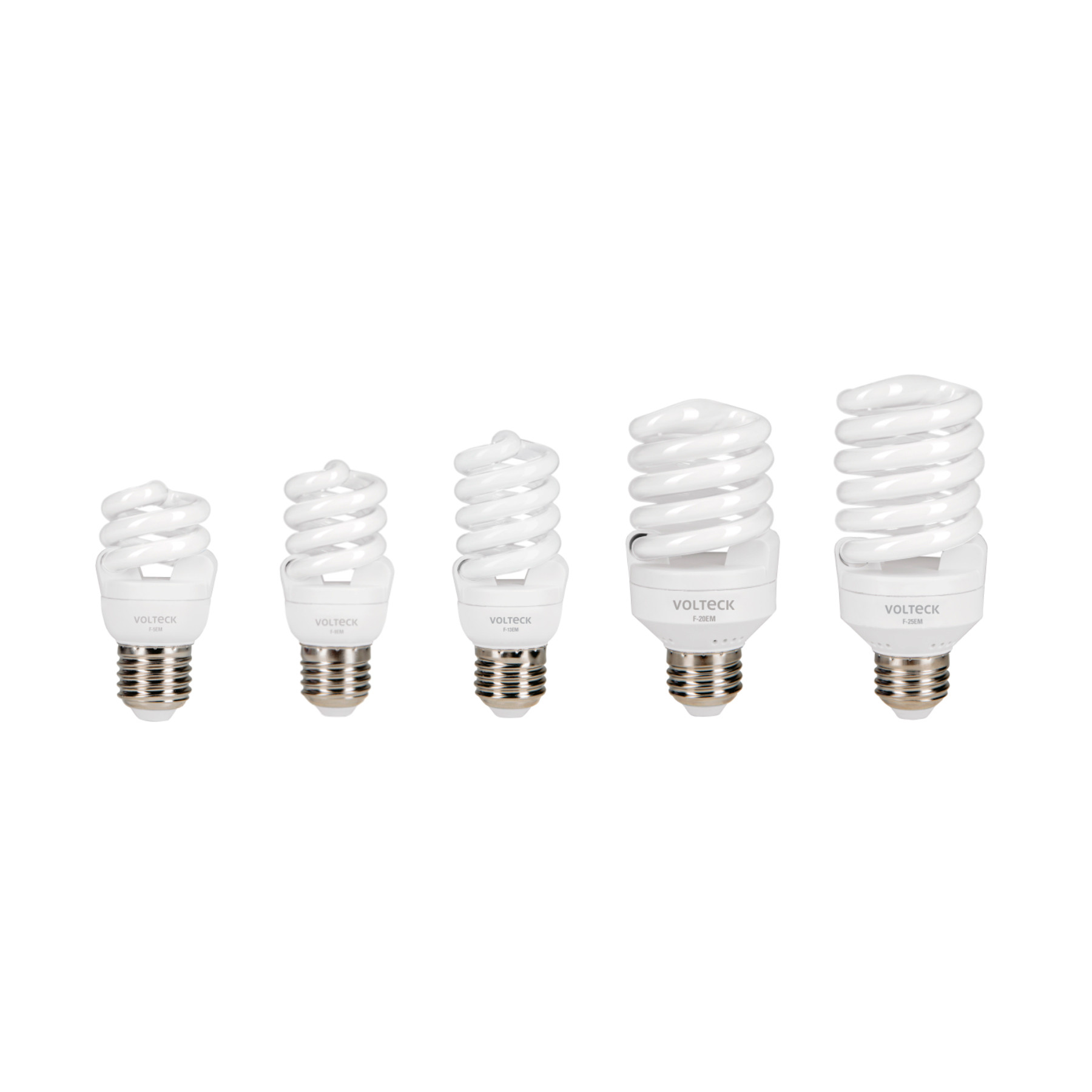 Lámparas espiral mini, diámetro T2, luz cálida