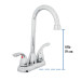 Mezcladora 4" cuello tipo bar para lavabo, Foset