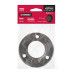 Brida negra para tubo redondo de closet, Hermex