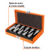 Juego de 10 dados cuadro 3/8" punta torx, estuche metálico