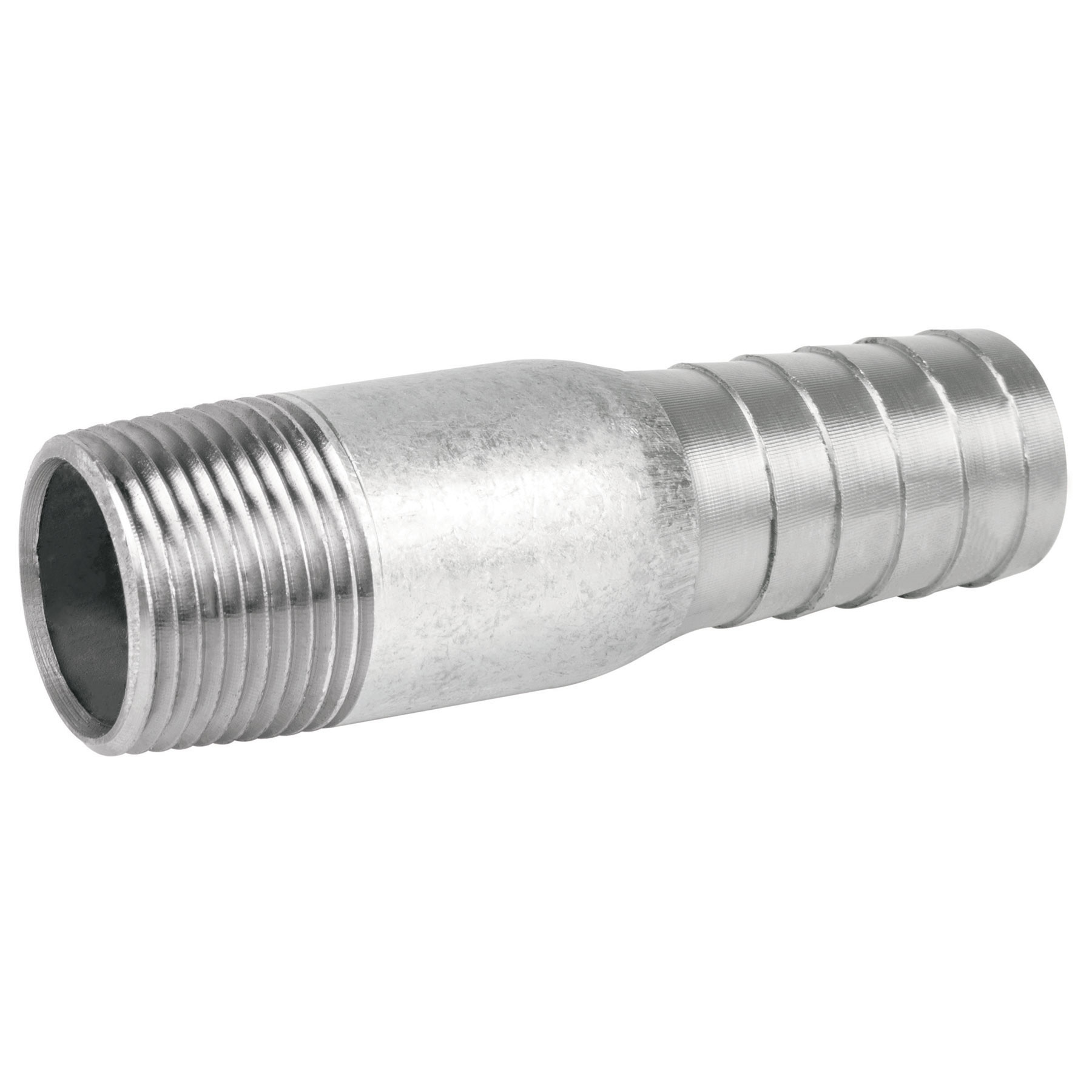 Niples tipo botella de acero galvanizado