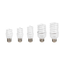 Lámparas espiral mini, diámetro T2, luz cálida