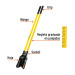 Cavador mangos de fibra de vidrio 48", Truper Expert