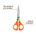Tijera 6-1/2" de acero inoxidable para oficina, Truper