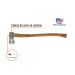 Hacha para rajar madera 2-1/4 lb, mango hickory 28", Truper