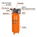 Compresor de aire, con banda, vertical 240L 4HP, 220V Truper