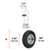 Rueda neumática 8" para eje lateral, Truper