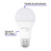 Lámpara de LED tipo bulbo A19 10 W, luz cálida, caja, Basic
