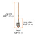 Pala redonda Classic, mango largo 48", Truper