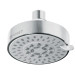 Regadera cromo 4"con 5 funciones, sin brazo, Foset