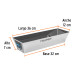 Charola de 12" de acero inoxidable para mezcla, Truper