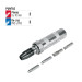 Desarmador de impacto con 4 puntas de acero S2 3/8", Expert