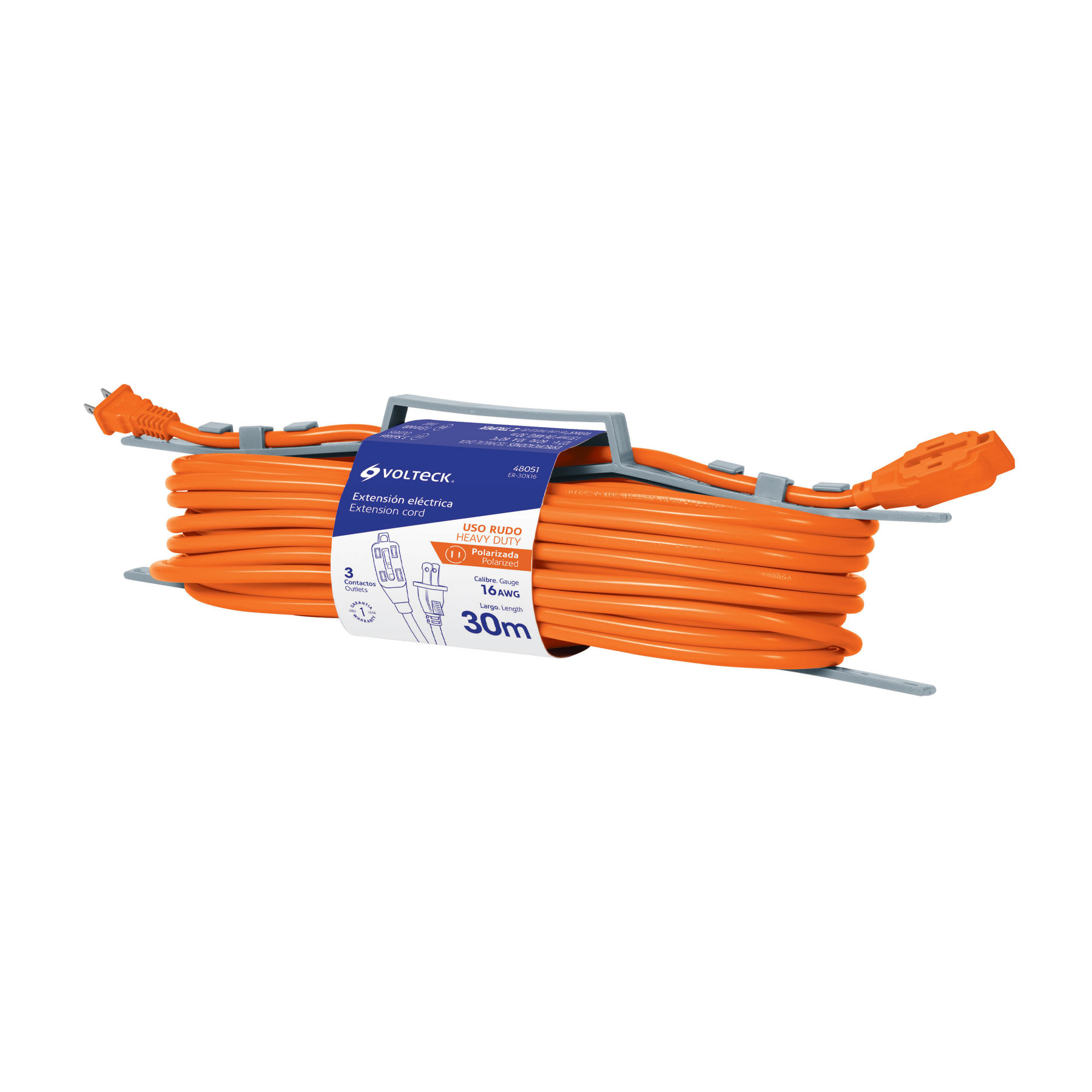Extensiones de uso rudo, calibre 16, porta extensión