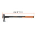 Hacha para rajar madera 8 lbs, mango fibra de vidrio 36"