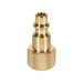 Conector rápido de latón, tipo F, cuerda 1/4" NPT, hembra