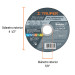 Disco Tipo 41 de 4-1/2" x 1 mm corte multimaterial, Sable