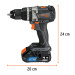 Rotomartillo inalámbrico 1/2", 20V, sin carbones, Truper MAX