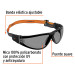 Lentes de seguridad, gris con banda elástica, Active