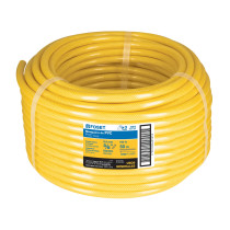 Manguera para gas, PVC amarilla, 3/8"x50m, s/conexión, Foset