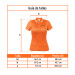 Playeras polo performance naranja, para dama