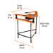 Doblador hidráulico p/tubo, horizontal con tripié, 12 ton