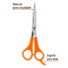 Tijera 6" de acero inoxidable con gancho para estilista