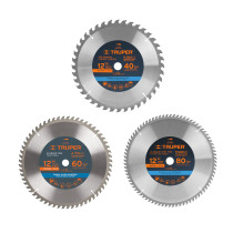 Disco sierras diámetro 12", centro de 1 ", para madera