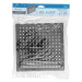 Regadera cuadrada ABS 8" acabado negro mate sin brazo, Foset