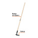 Azadón tipo jardinero 6", mango 48", Pretul