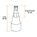 Juego de 7 dados cuadro 3/8" punta hexagonal mm, Truper