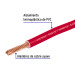 Carrete con 10 m de cable THHW-LS 8 AWG rojo, Volteck