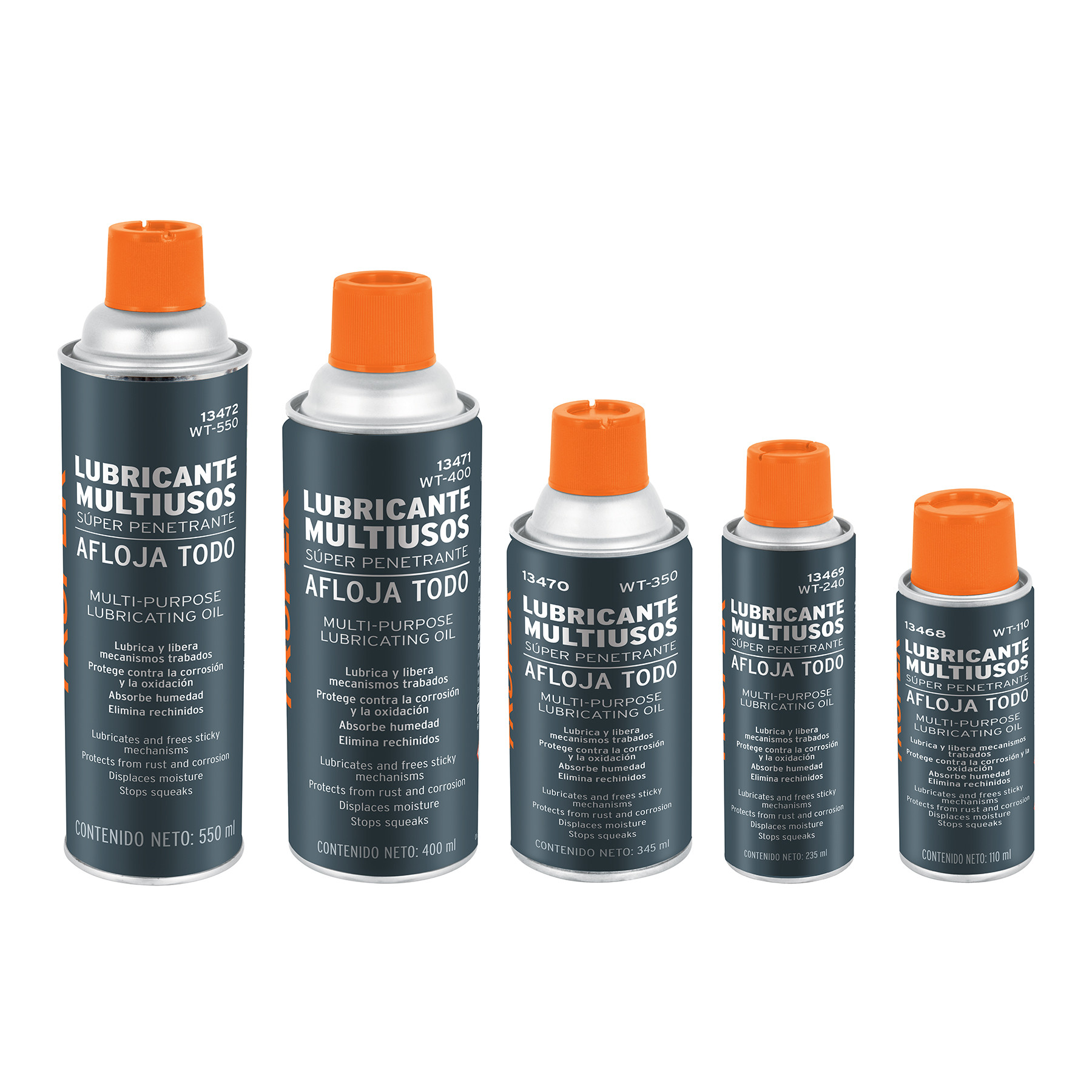 Aceites lubricantes multiusos, afloja todo