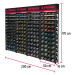Rack modular para tornillos con 192 gavetas