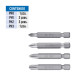 Estuche con 7 puntas de cruz combinadas largo 2", Expert