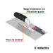 Llana dentado triangular 11", 6 rem, mango comfort grip