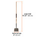 Raspador forjado de 8", mango de 48", Truper