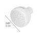 Regadera redonda de ABS 2-1/2" sin brazo, Foset