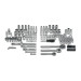 Juego de 172 herramientas 1/4", 3/8" y 1/2" std p/mecánico